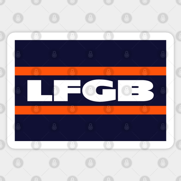 LFGB, retro sweater - Navy Sticker by KFig21